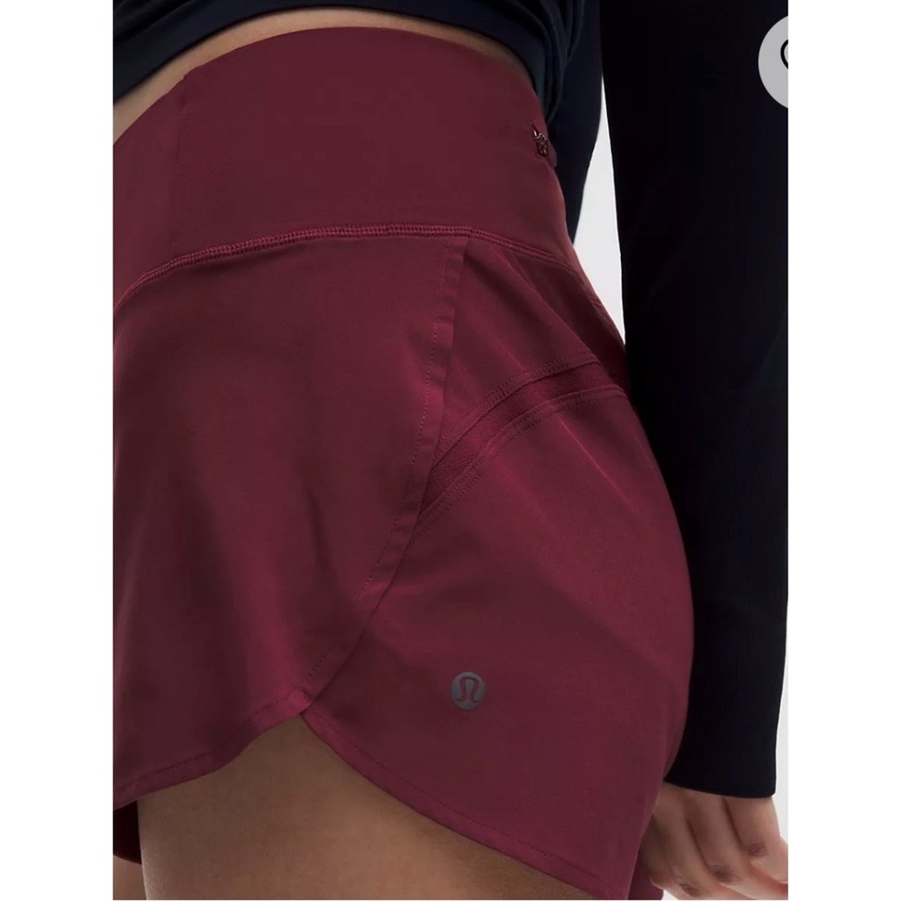 Lululemon Speed Up High-Rise Short 2.5 Mesh Vent Cayeene  XS NEW - Picture 4 of 5